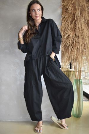 Paloma French Tuck Shirt Black - 